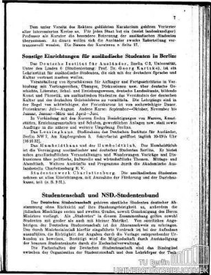 Studentenschaft und NSD.-Studentenbund