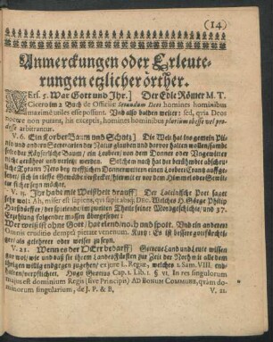 Anmerckungen oder Erleuterungen etzlicher örther.