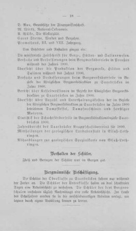 Bergmännische Beschäftigung