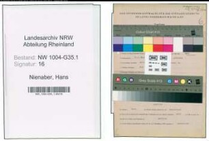 Entnazifizierung Hans Nienaber , geb. 23.08.1904 (Kinobesitzer)