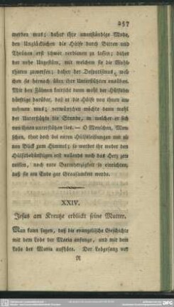 XXIV. Jesus am Kreutze erblickt seine Mutter