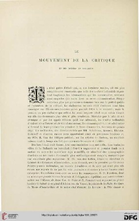 2. Pér. 38.1888: Le mouvement de la critique et des musées en Hollande