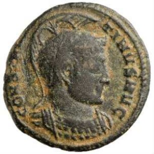 Münze, Follis, Aes 3, 320 n. Chr.