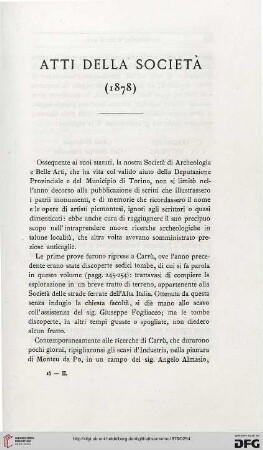 Atti della Società (1878)