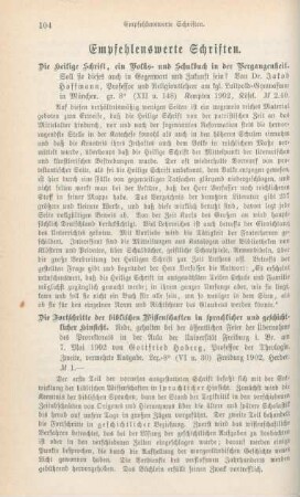 104-117 Empfehlenswerthe Schriften