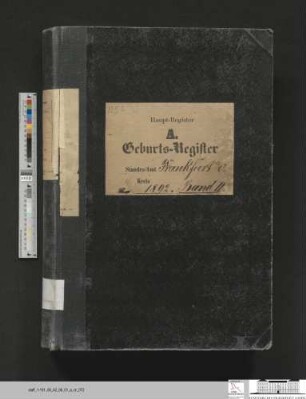 Geburtsregister Stadt Frankfurt (Oder) 1892, Urkunde 501-996