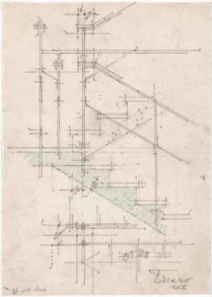 Döllgast, Hans; Bad Tölz (Bayern); Khan- Turm - Treppe (Schnitte)