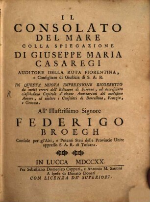 Il Consolato del mare