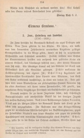154-170 Clemens Brentano : Fortsetzung