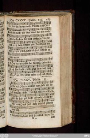 Der CXXXV. Psalm. 135.