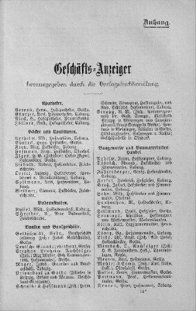 Geschäftsanzeigen