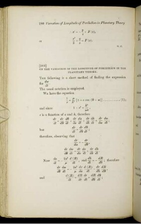 On the variation of the longitude of perihelion in the planetary theory.