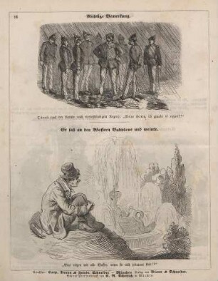"Richtige Bemerkung" "Er saß an den Wassern Babylons und weinte"
