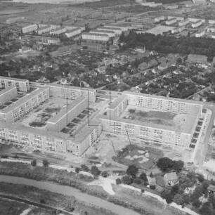 Neubaugebiet an der Schwarzen Elster in Senftenberg : Blickrichtung Nordwesten