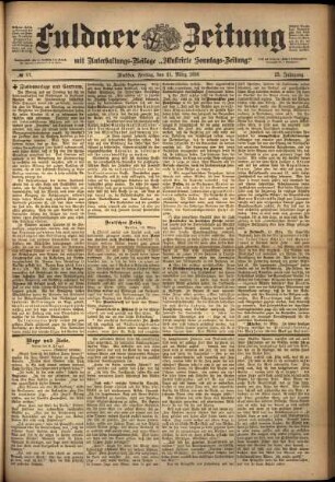Ausgabe vom Freitag, den 11. März 1898.