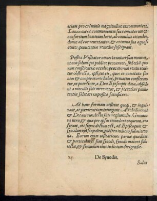 De Synodis.