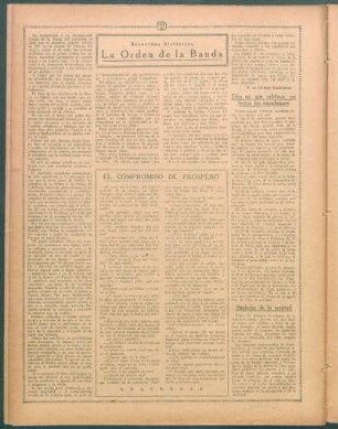 La Orden de la Banda : Recuerdos históricos