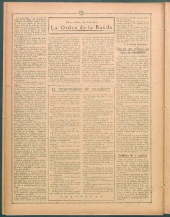 La Orden de la Banda : Recuerdos históricos