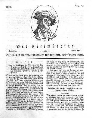 Nro. 80, Donnerstag, den 21. April 1808