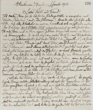Brief an Gustav Kühl