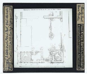 Hirsau, Klosterkirche, St. Peter und Paul : Grundriss der West-Vorhalle und der Turmanlage