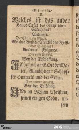Der Christliche Glaub.