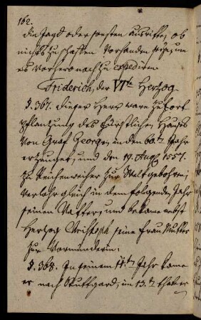 162-177, Friderich, der VI. Herzog