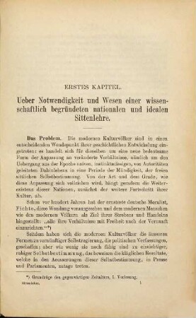 Grundlegung für eine moderne praktisch-ethische Lebensanschauung : (Nationale und ideale Sittenlehre)