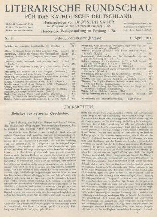 165-176 Beiträge zur neuesten Geschichte : III.