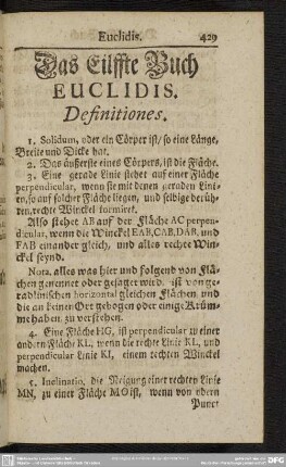 Das Eilffte Buch Euclidis