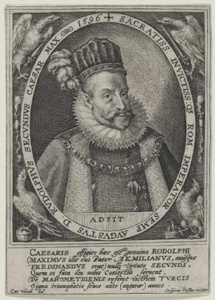 Bildnis des Rvdolphvs secvndvs, Kaiser des Römisch-Deutschen Reiches