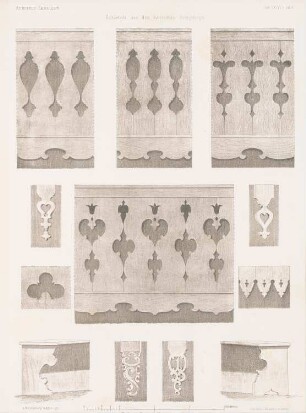 Holzdetails aus dem bayerischen Hochgebirge: Details (aus: Architektonisches Skizzenbuch, H. 36, 1858)
