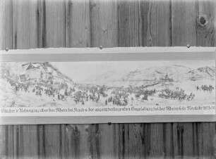 Darstellung von Blüchers Übergang über den Rhein bei Kaub (Druckgrafik)