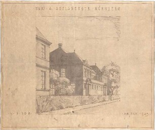 Fischer, Theodor; Nürnberg; Haus Adelsberger - Perspektive
