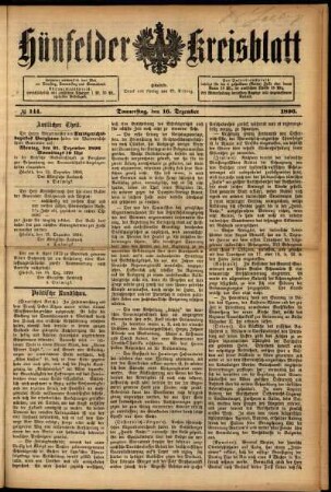 Ausgabe vom Mittwoch, den 16. Dezember 1896.