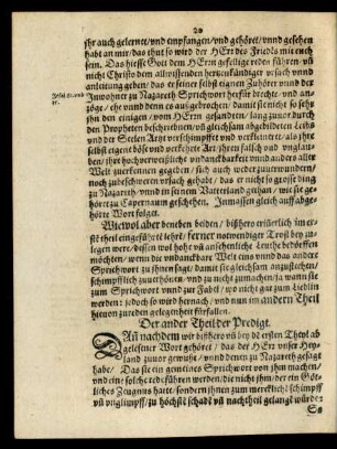 Der ander Theil der Predigt.