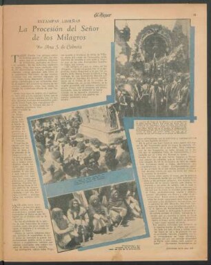 Estampas limeñas : La procesión del Señor de los Milagros