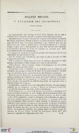Bulletin mensuel