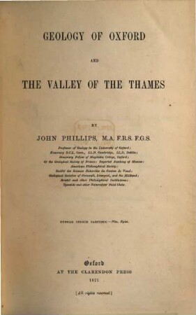 Geology of Oxford and the Valley of the Thames