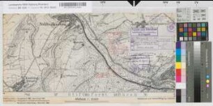 Lageplan für Aufhebung des Bahnüberganges in km 35,182 der Strecke Nr. 118: Paderborn-Brilon-Wald, M. 1:10.000 Stnr.: 98, Iwü, Bunr.: 5, Blnr.: 1