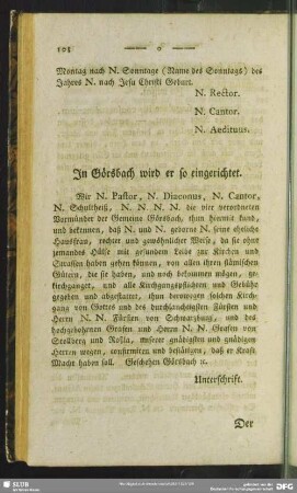 In Görsbach wird er so eingerichtet