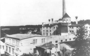 Bad Muskau-Köbeln. Papierfabrik, 1932, Repro