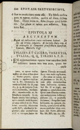 Epistola XI - Epistola XX