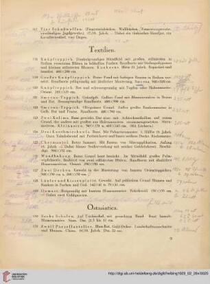 Textilien (Nr. 118-129)