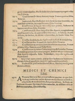 Medici Et Chemici Libri.