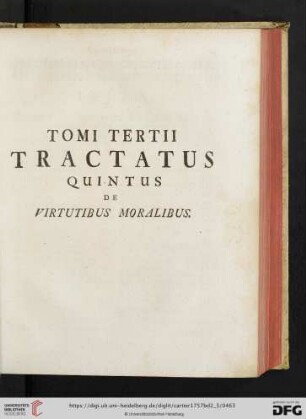 Tractatus quintus