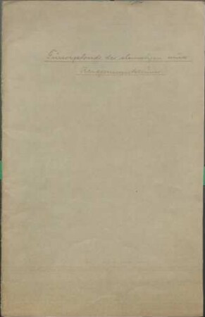Fürsorgefonds des ehemaligen württembergischen Kriegsministeriums (Verwaltung durch die Zentralleitung)