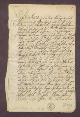 Gültverschreibung von David Zinnelar von Schwarzach gegen das Kloster Schwarzach