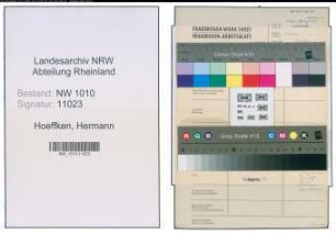 Entnazifizierung Hermann Hoeffken , geb. (Polizei)