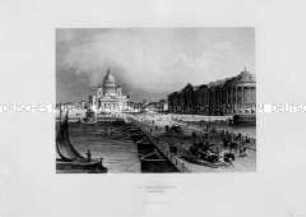 St. Petersburg, Ansicht mit Newa-Brücke und Isaak-Kathedrale